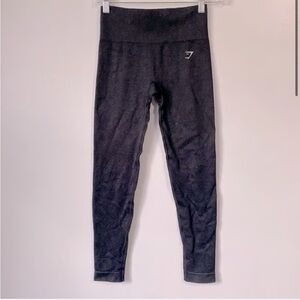 Gymshark ADAPT SAFARI SEAMLESS LEGGINGS Women's Black High-Waisted Small